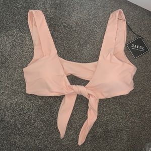 Zaful front-tie swimsuit top NWT